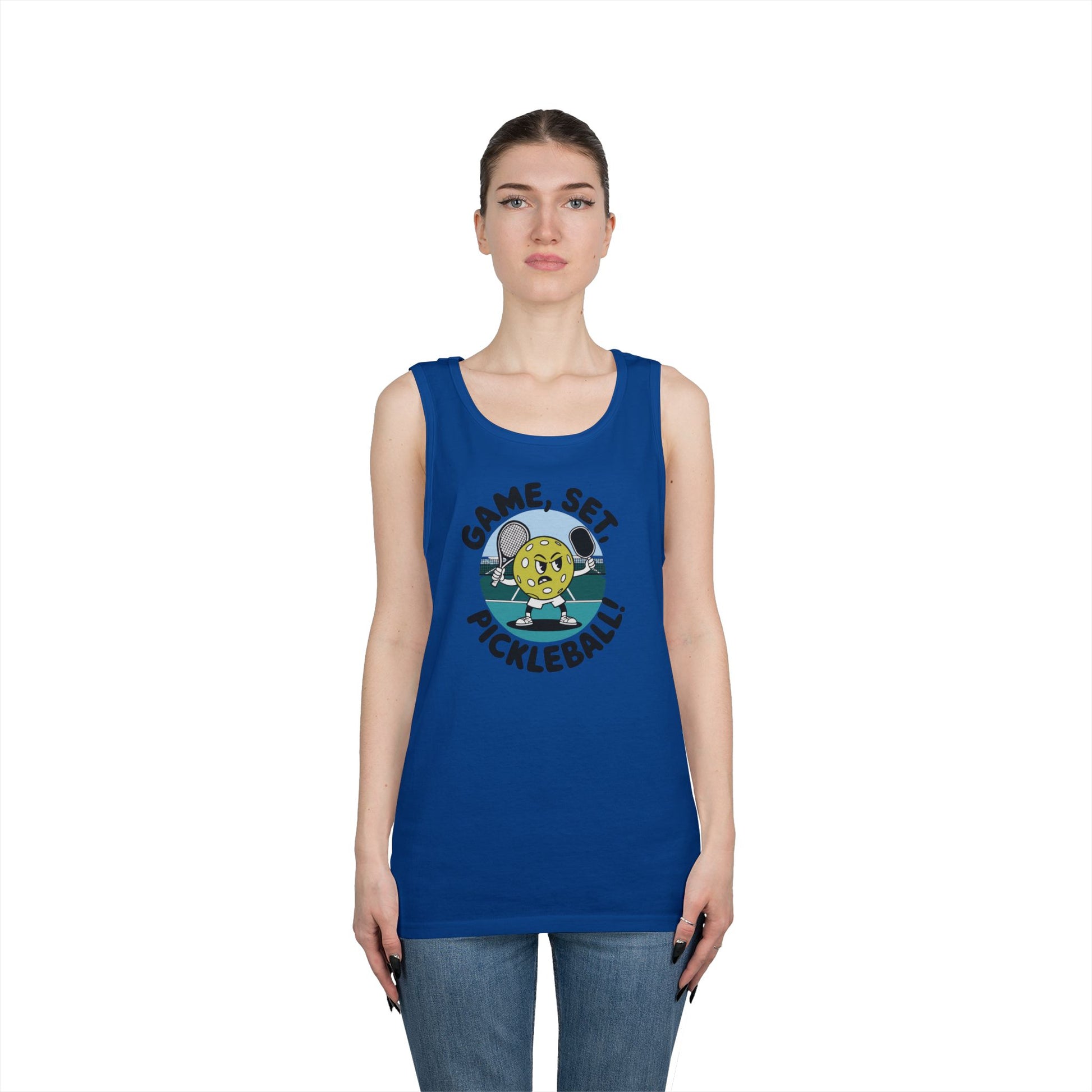 Women's Soft Pickleball Tank Top - Game, Set, Pickleball