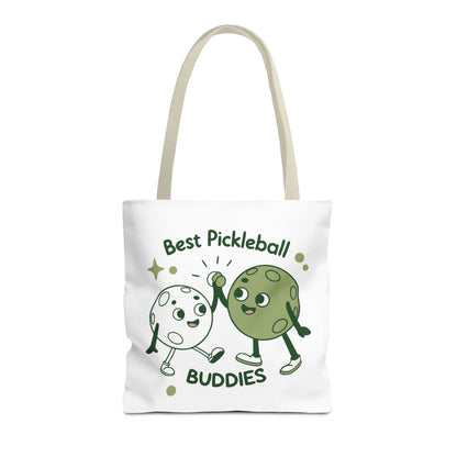 Pickleball Cute Tote Bag - Best Pickleball Buddies Beige