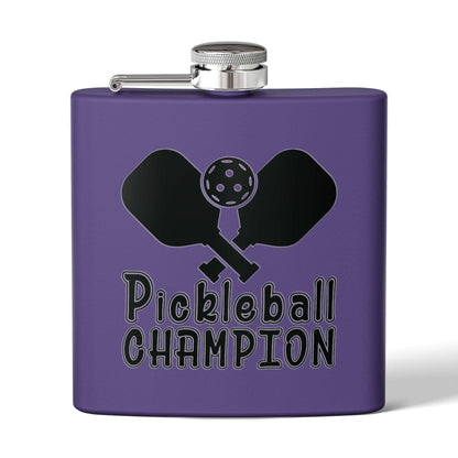 Pickleball Energetic Flask - Pickleball Champion Purple