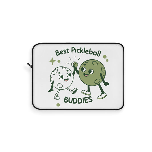 Pickleball Stylish Laptop Sleeve - Best pickleball buddies White