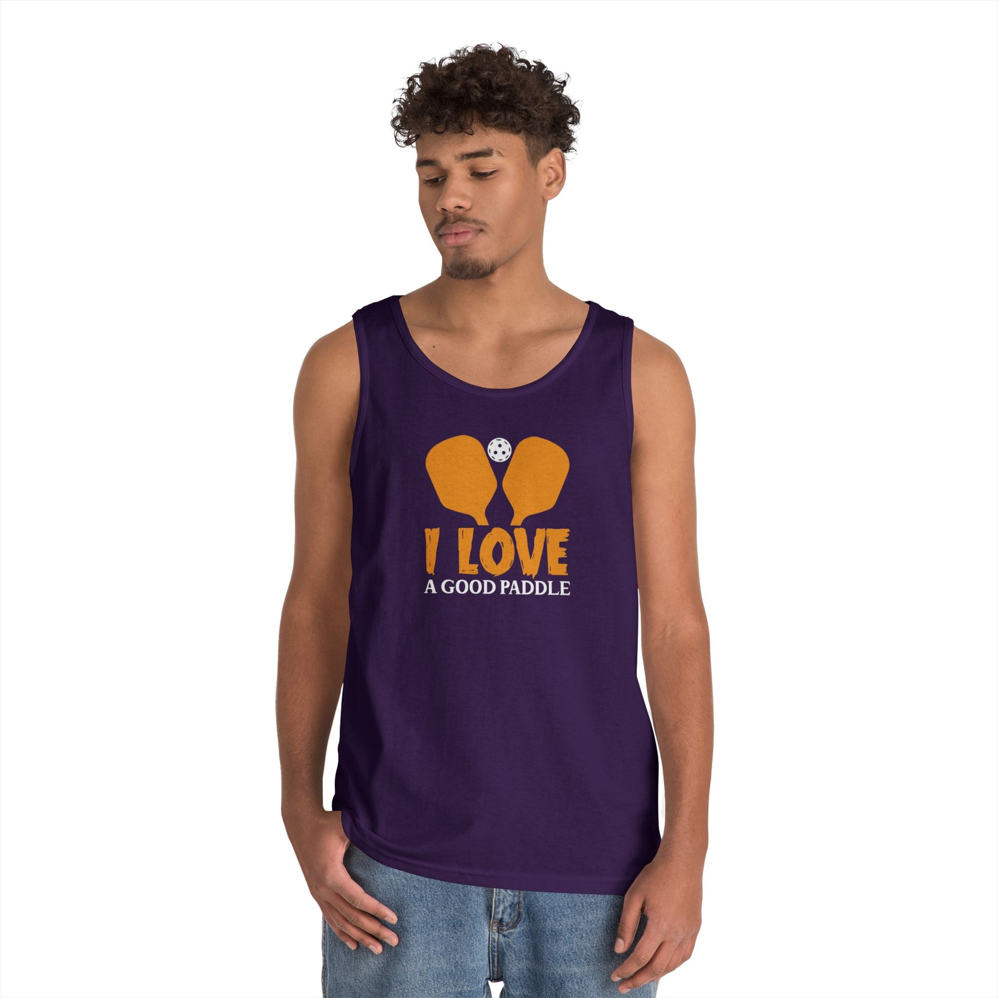 Men's Funny Pickleball Tank Top - I Love a Good Paddle