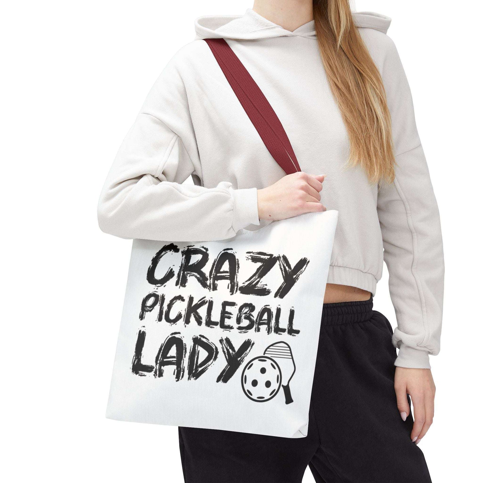 Pickleball Hilarious Tote Bag - Crazy Pickleball Lady