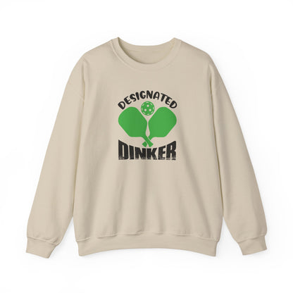 Women's Durable Pickleball Sweatshirt - Designated Dinker Beige