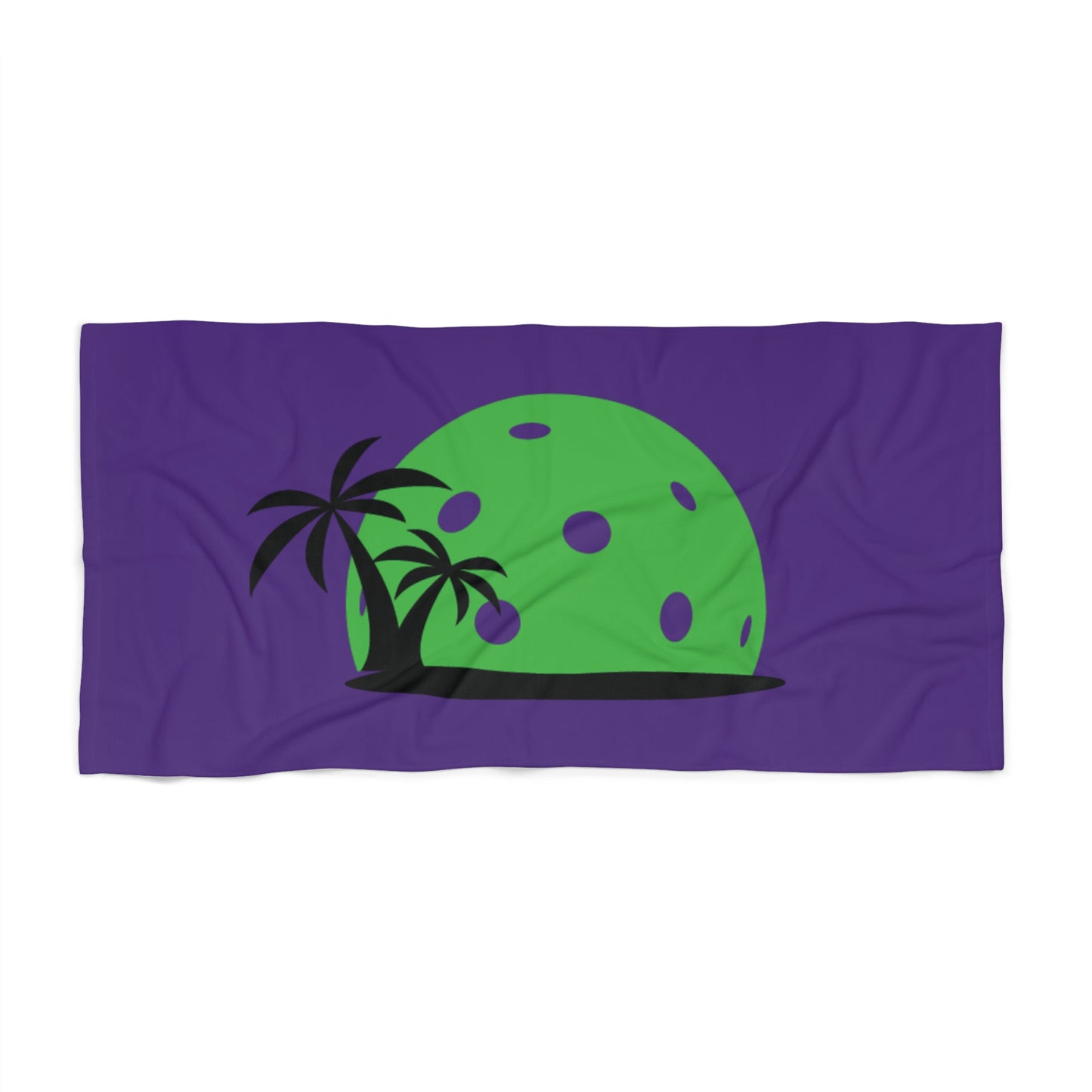 Pickleball Soft Beach Towel - Pickleball Island Purple