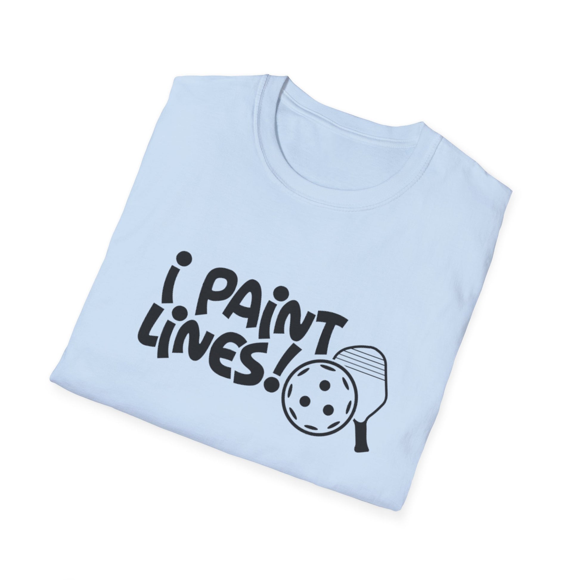 Women's Durable Pickleball T-shirt - I Paint Lines