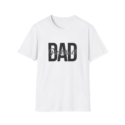 Men's Trendy Pickleball T-shirt - Pickleball Dad White