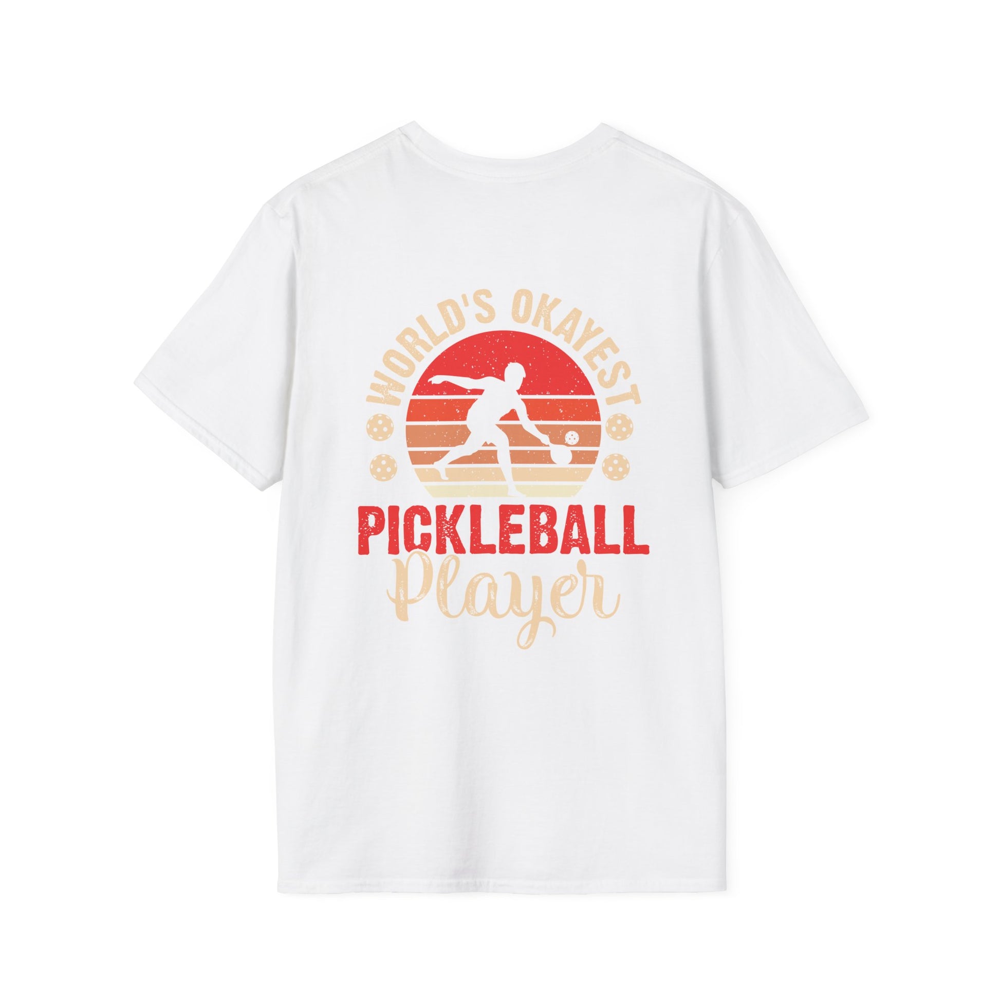 Men's Pickleball T-shirt - World's Okayest Pickleball Player Retro