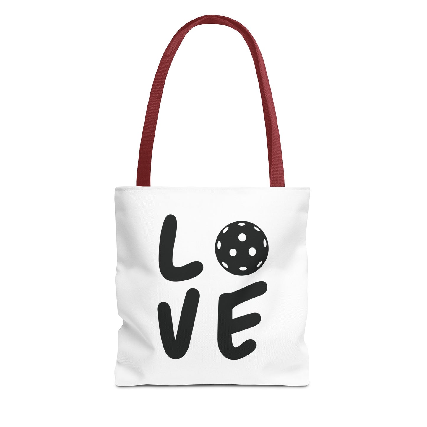 Pickleball Fun Tote Bag - Love with Pickleball Red