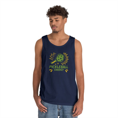 Men's Fun Pickleball Tank Top - Pickleball Energy