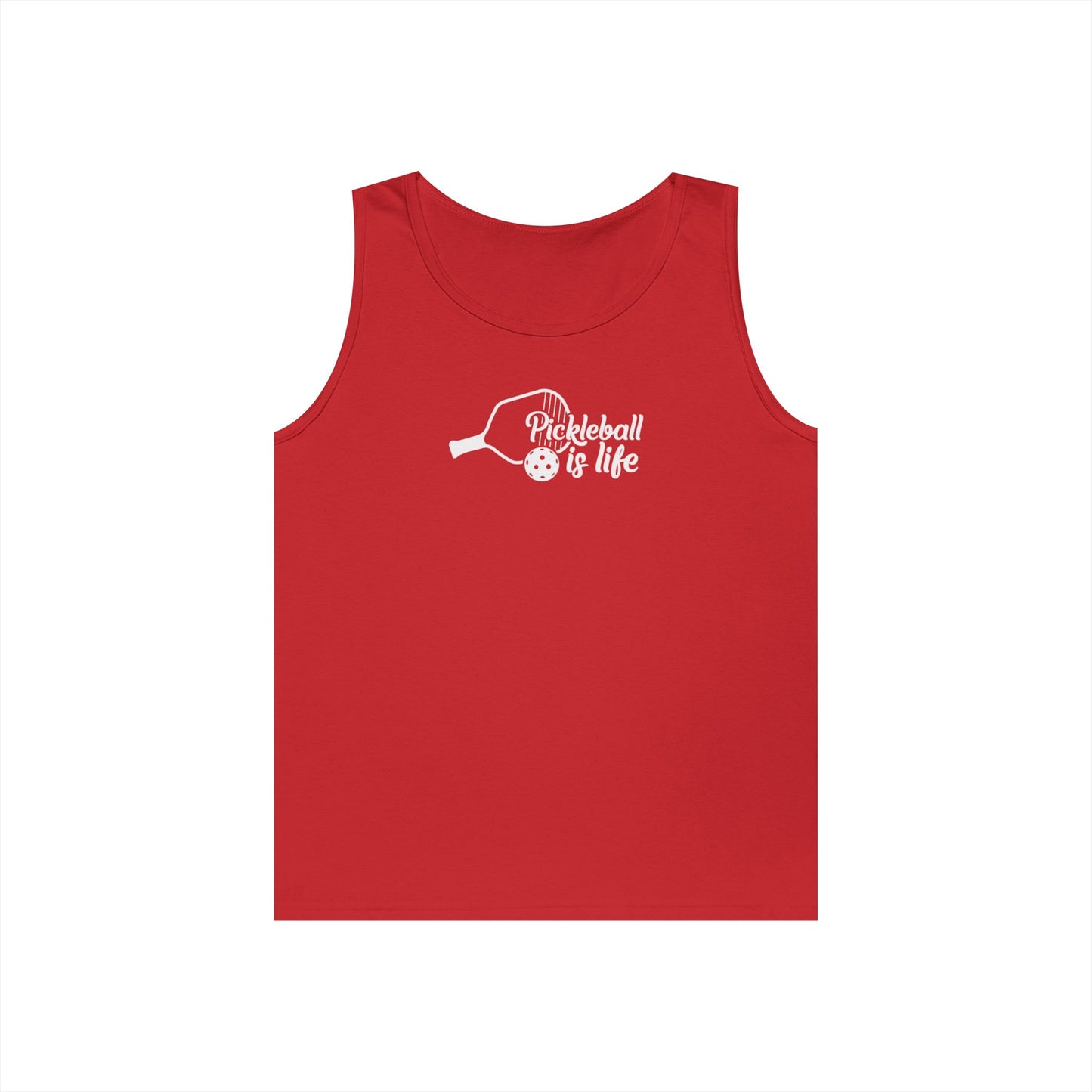 Women's Soft Pickleball Tank Top - Pickleball is Life Red