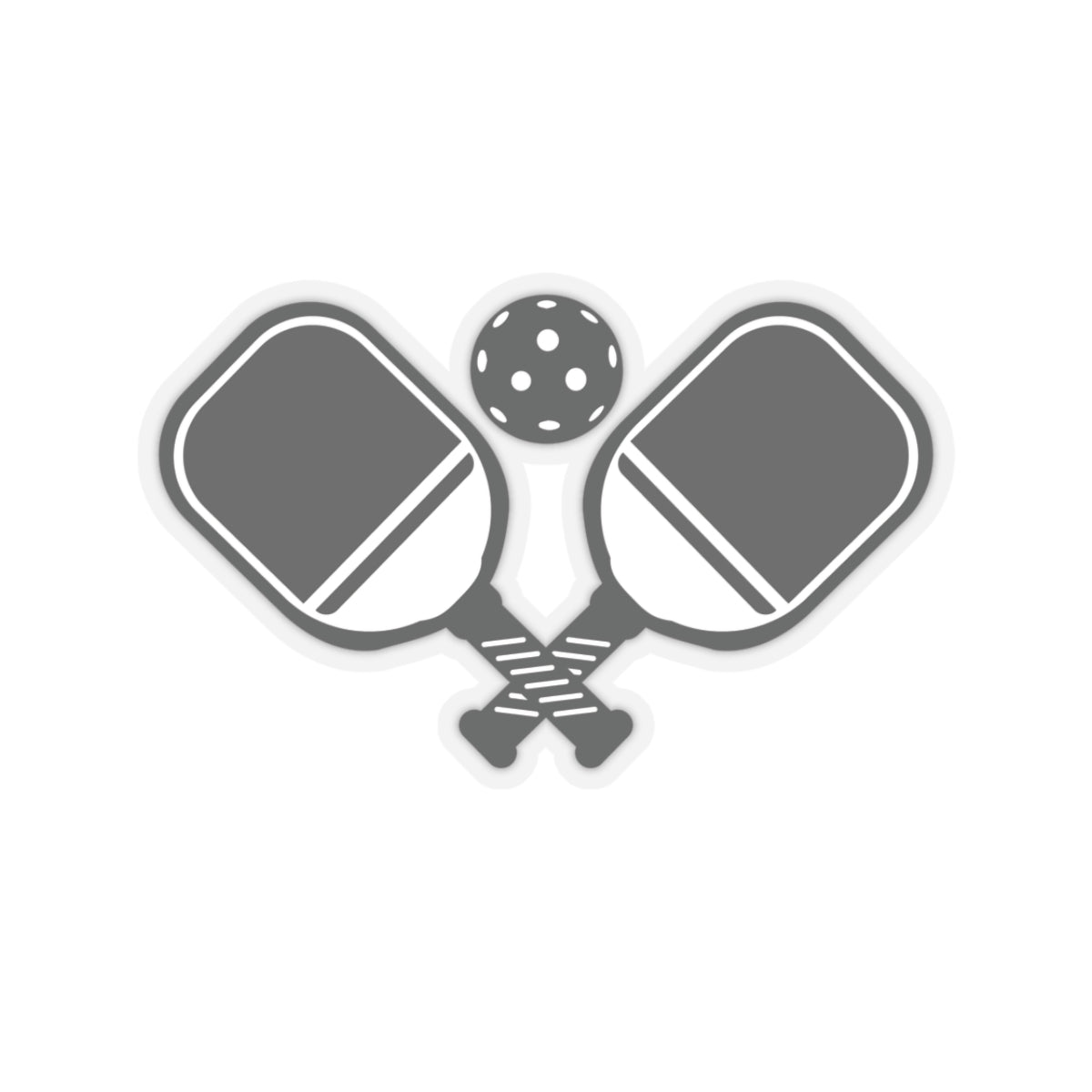 Pickleball Unique Stickers - paddles and ball 3" x 3"