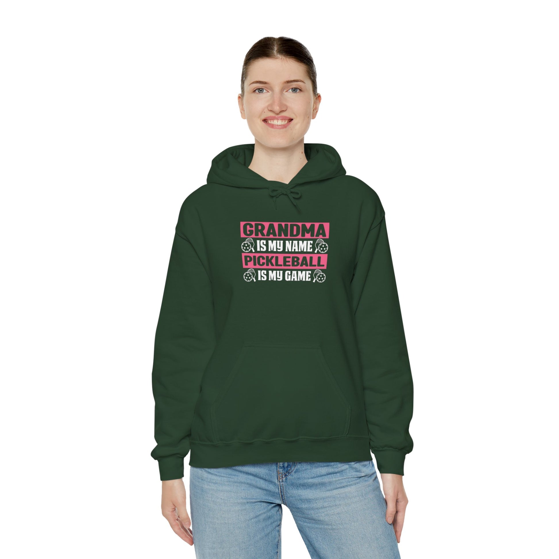 Women's Pickleball Hoodie - Grandma Is My Name Pickleball Is My Game