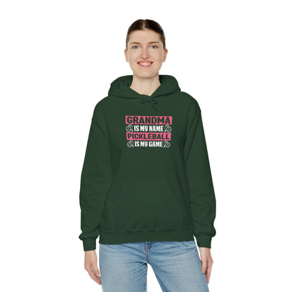 Women's Pickleball Hoodie - Grandma Is My Name Pickleball Is My Game