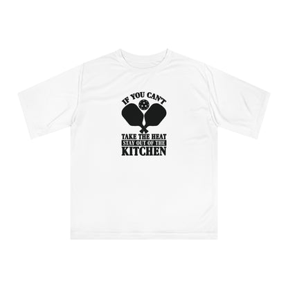 Men's Fun Pickleball T-shirt - If You Can't Take the Heat Stay Out White