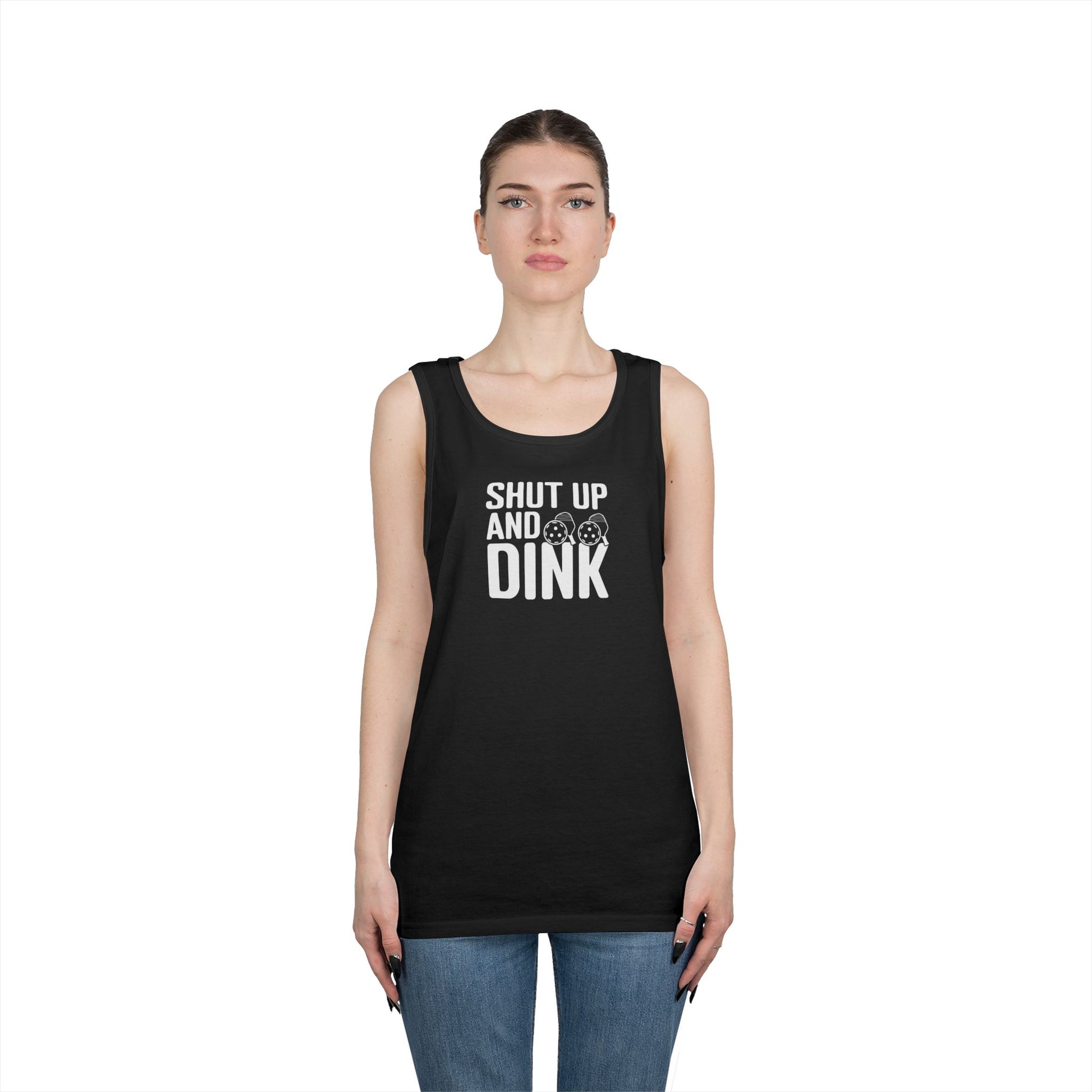 Women's Lightweight Pickleball Tank Top - Shut Up and Dink