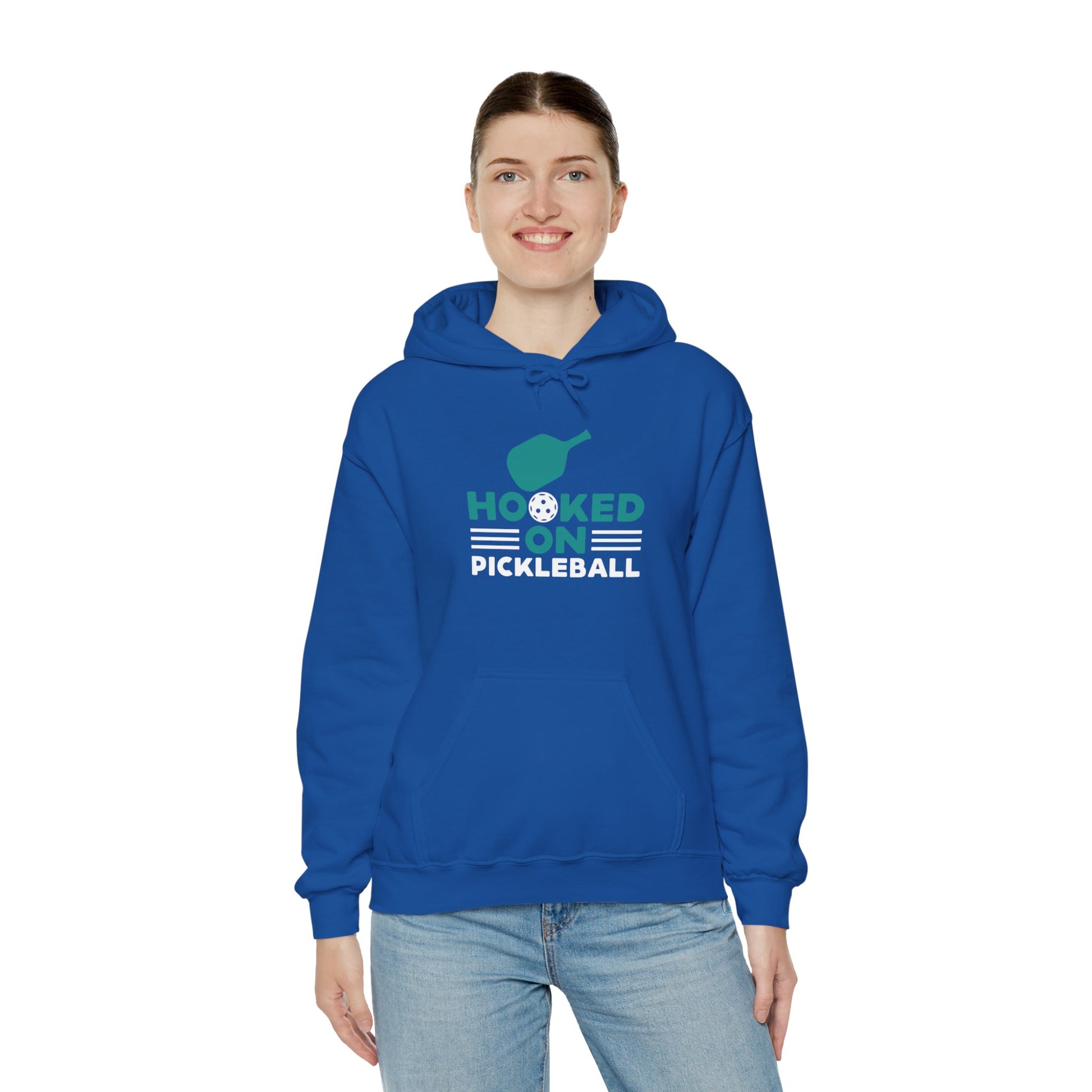 Women's Funny Pickleball Hoodie - Hooked on Pickleball