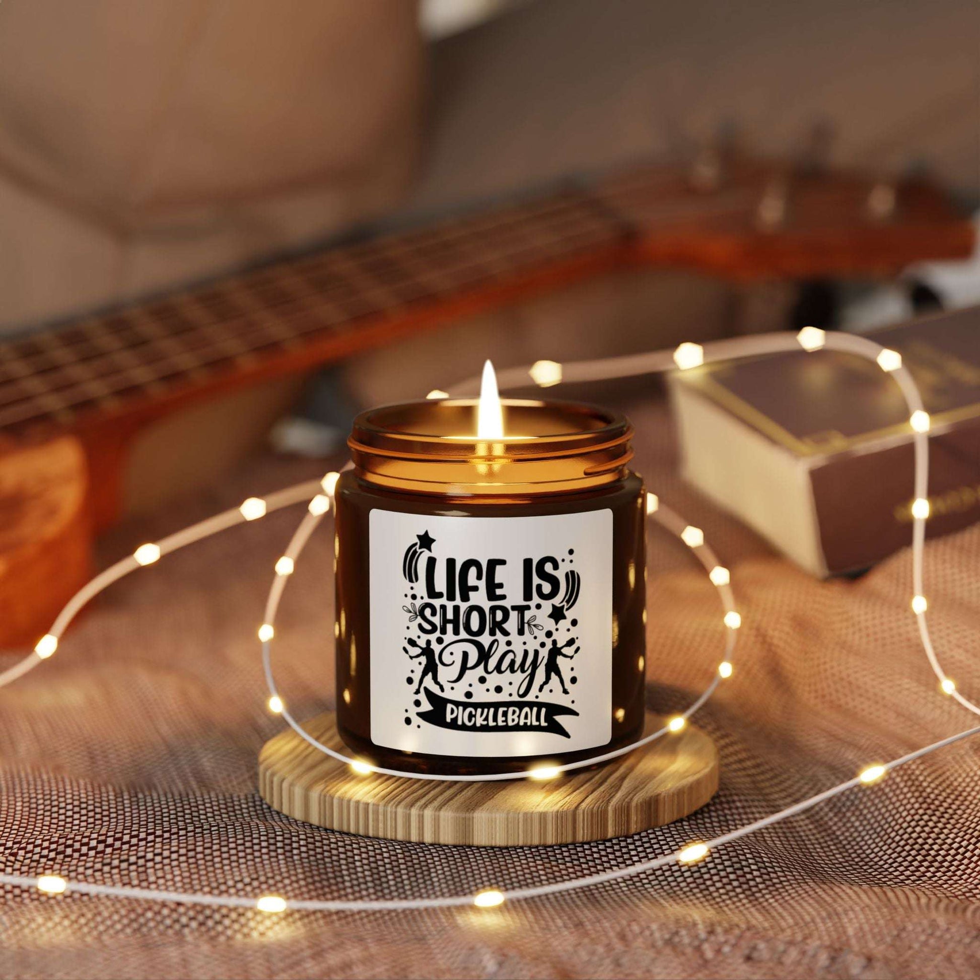 Pickleball Funny Candle - Life Is Short Play Pickleball