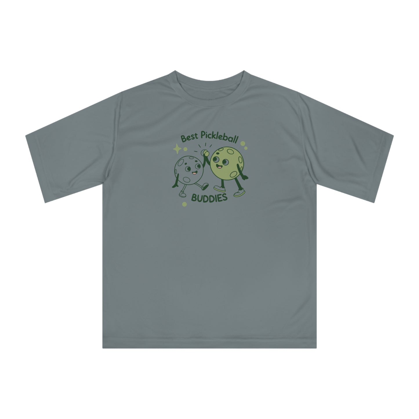 Women's Cute Pickleball T-shirt - Best Pickleball Buddies Gray