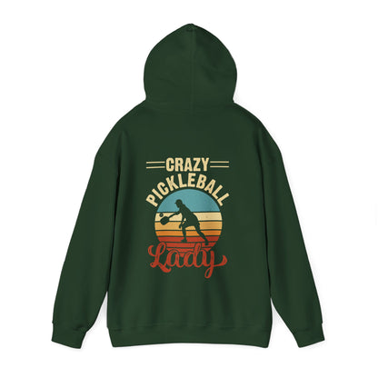 Women's Vibrant Pickleball Hoodie - Crazy Pickleball Lady