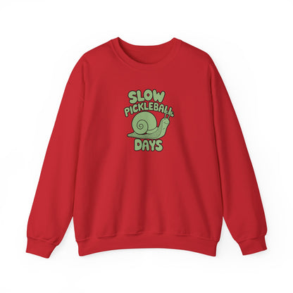 Women's Comfy Pickleball Sweatshirt - Slow Pickleball Days