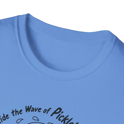 Men's Comfy Pickleball T-shirt - Ride the Wave of Pickleball