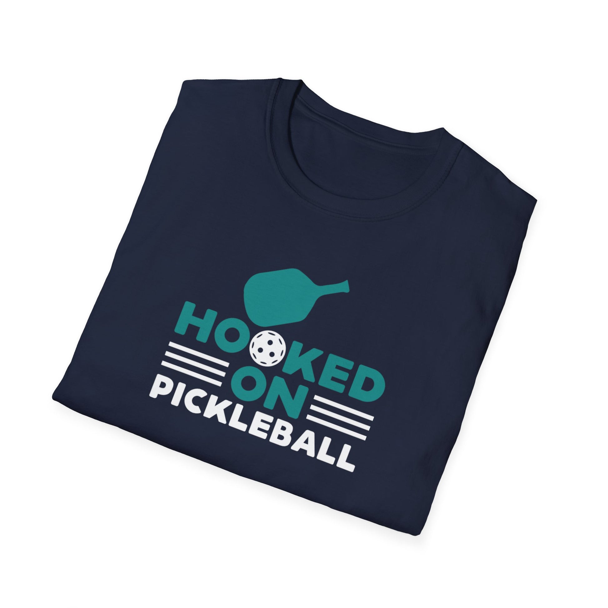 Men's Comfy Pickleball T-shirt - Hooked on Pickleball