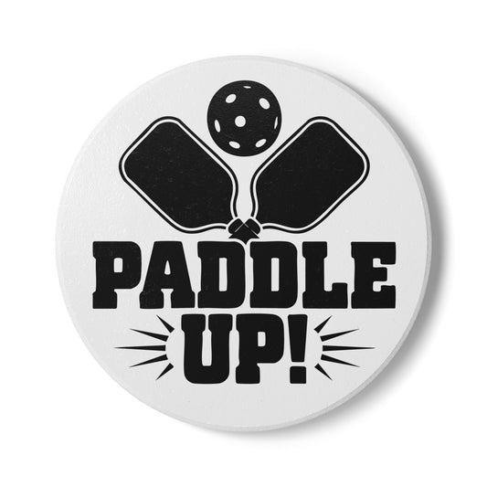 Pickleball Practical Ceramic Coaster - Paddle Up