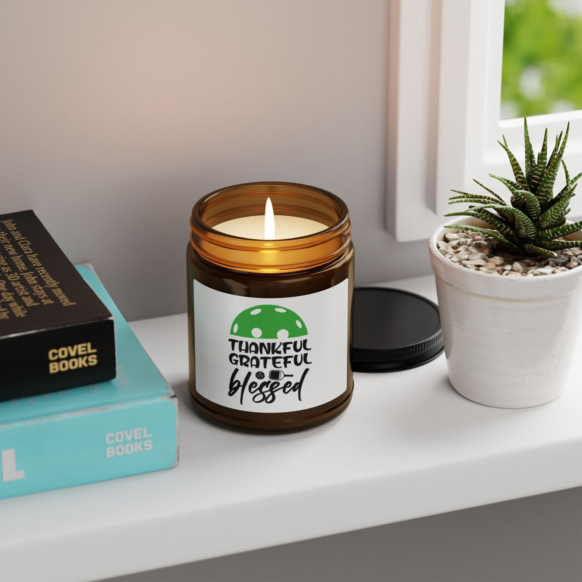 Pickleball Delightful Candle - Thankful Grateful Blessed