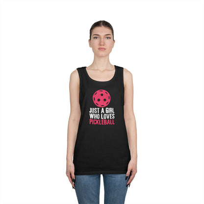 Women's Cute Pickleball Tank Top - Just A Girl Who Loves Pickleball