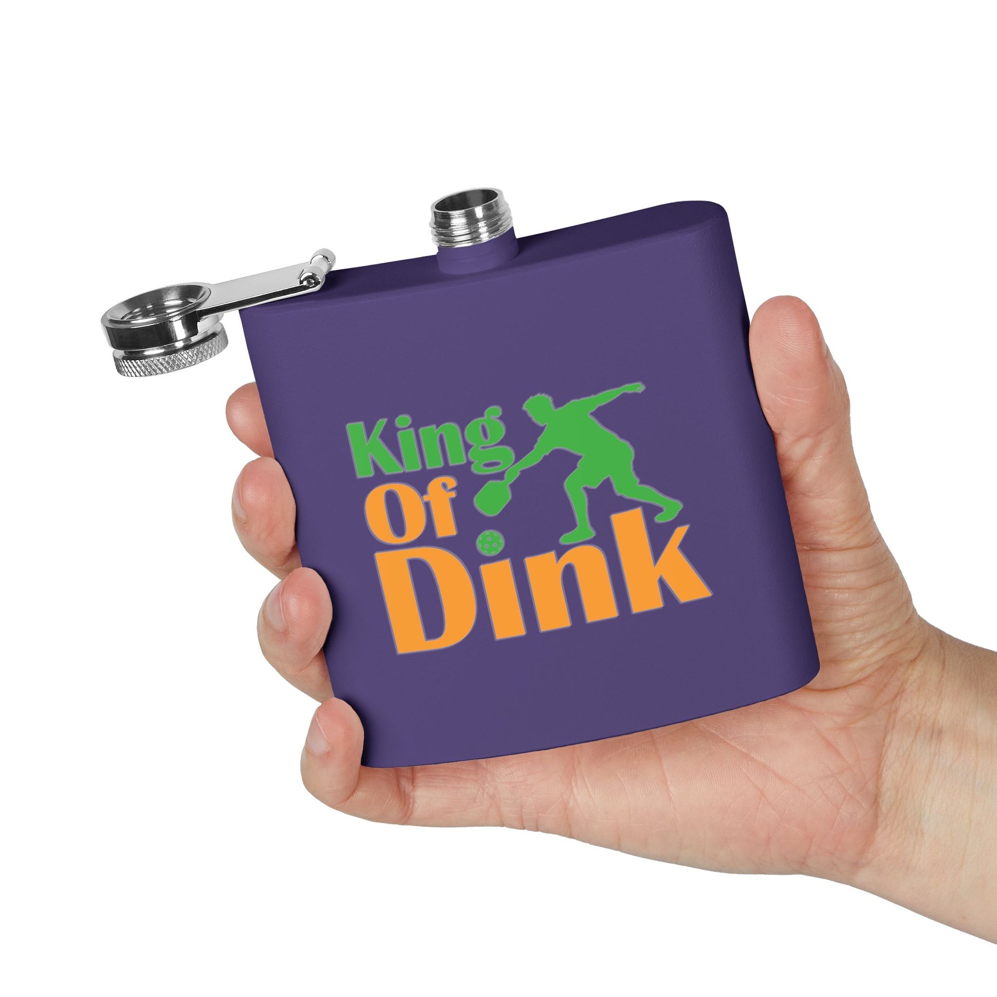 Pickleball Playful Flask - King of Dink