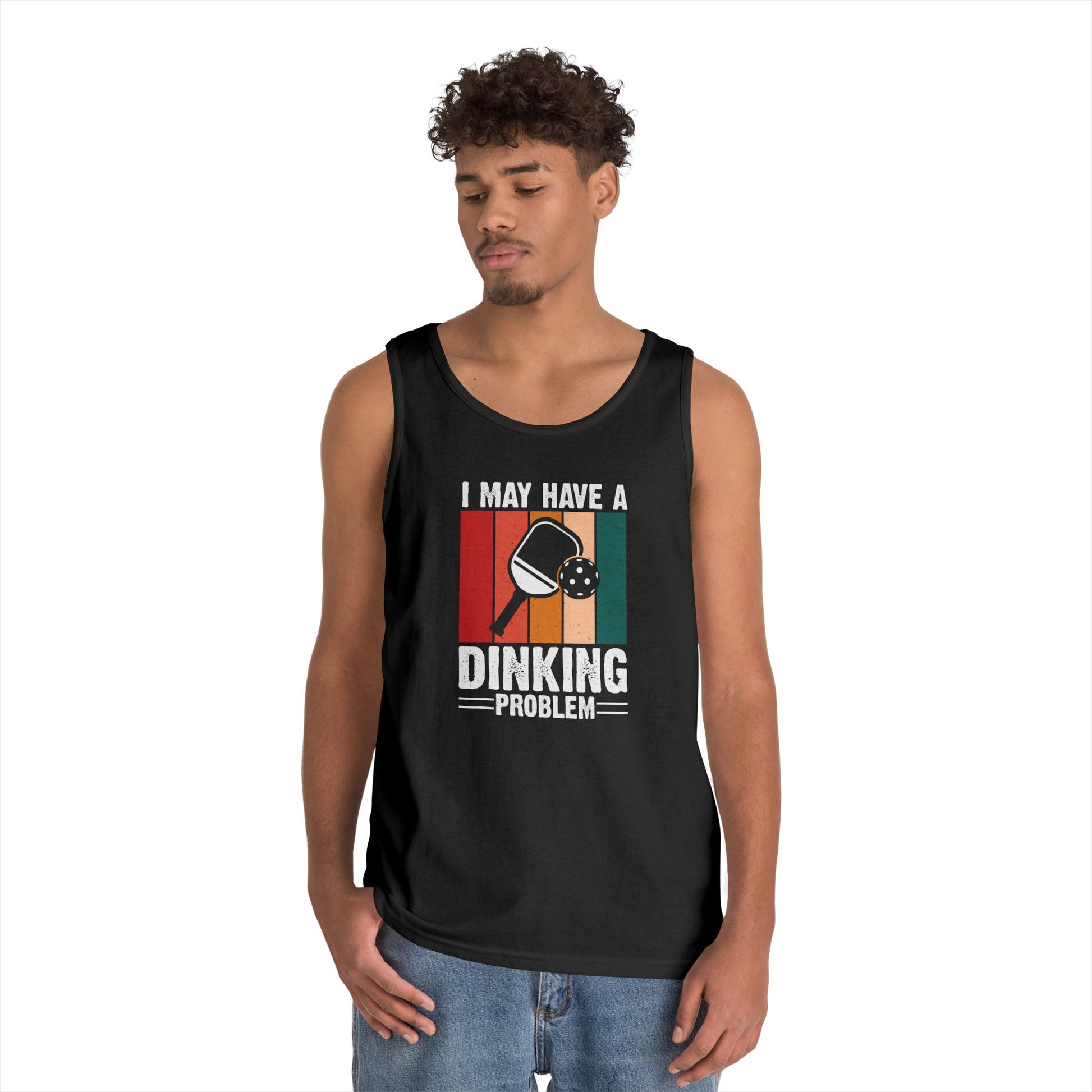 Men's Eye-Catching Pickleball Tank Top - I May Have a Dinking Problem