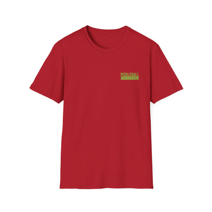 Men's Pickleball T-shirt - Life Is Good Pickleball Make It Better Red