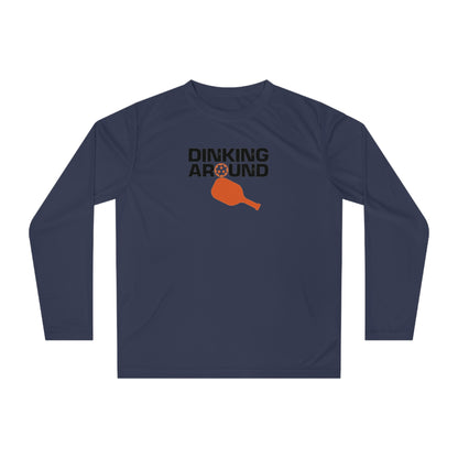 Women's Energetic Pickleball Long Sleeves top - Dinking Around Navy