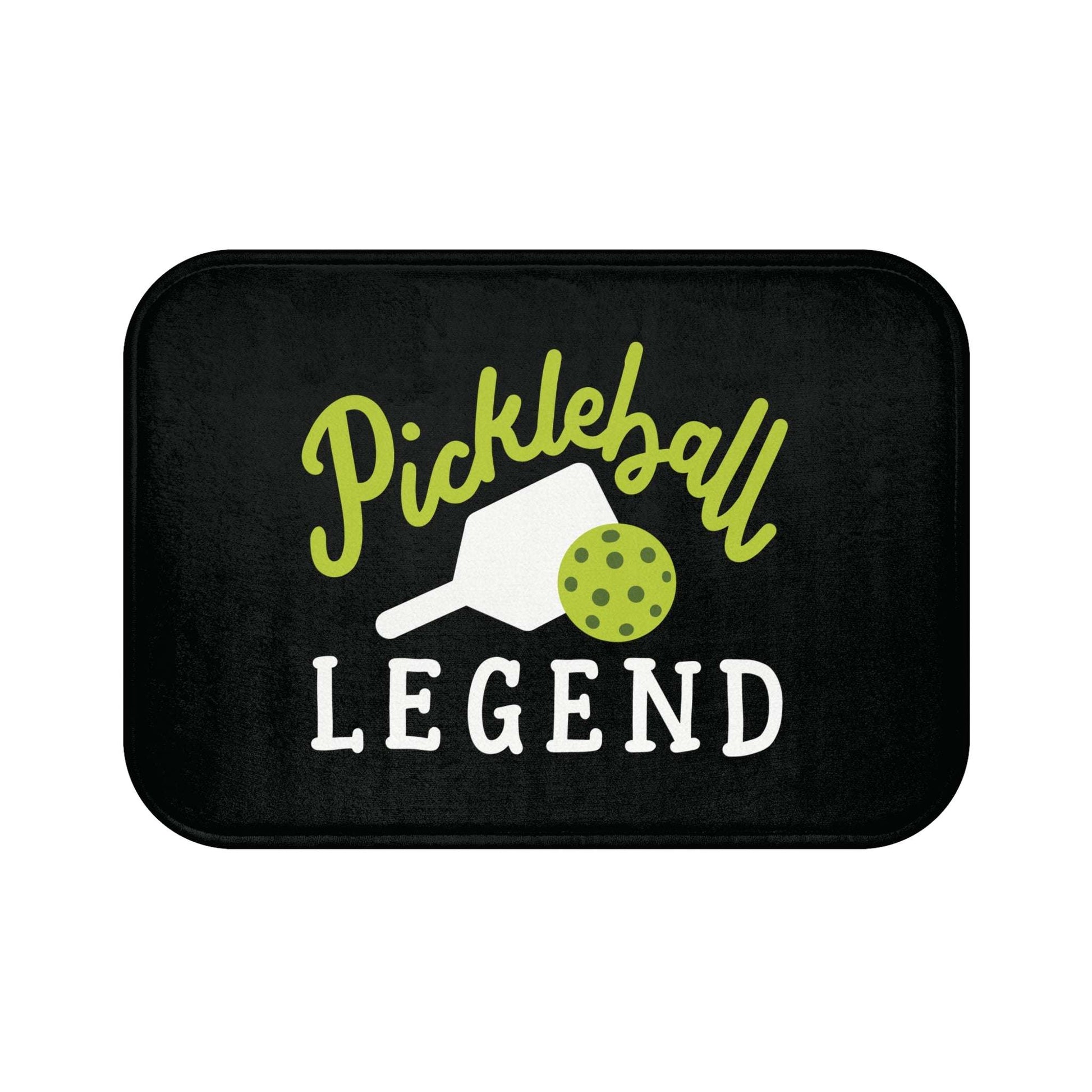 Pickleball Funny Bath mat - Pickleball Legend Black