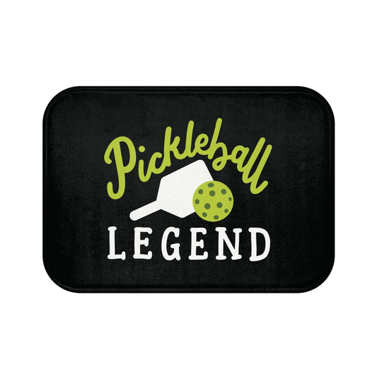 Pickleball Funny Bath mat - Pickleball Legend Black