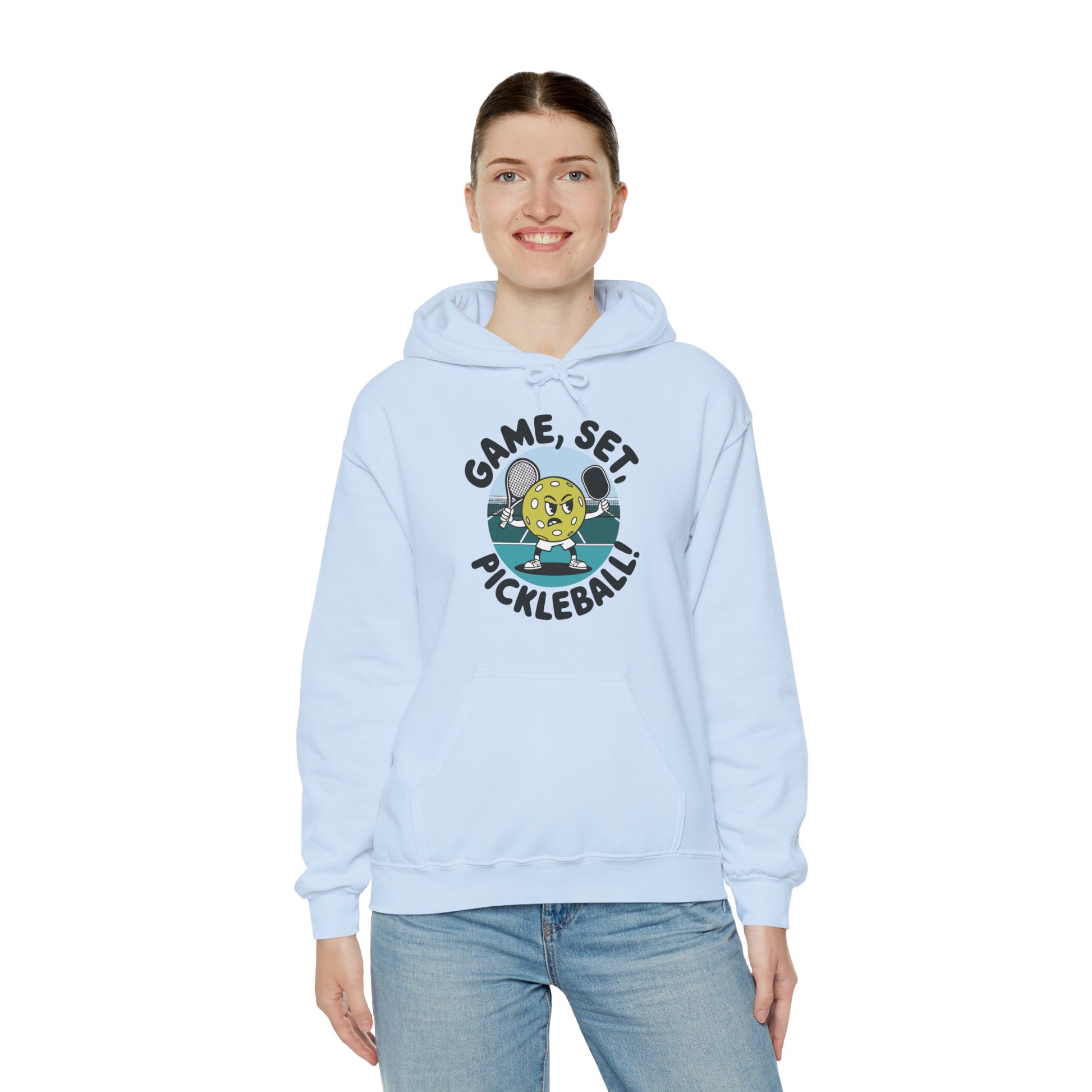 Women's Durable Pickleball Hoodie - Game, Set, Pickleball