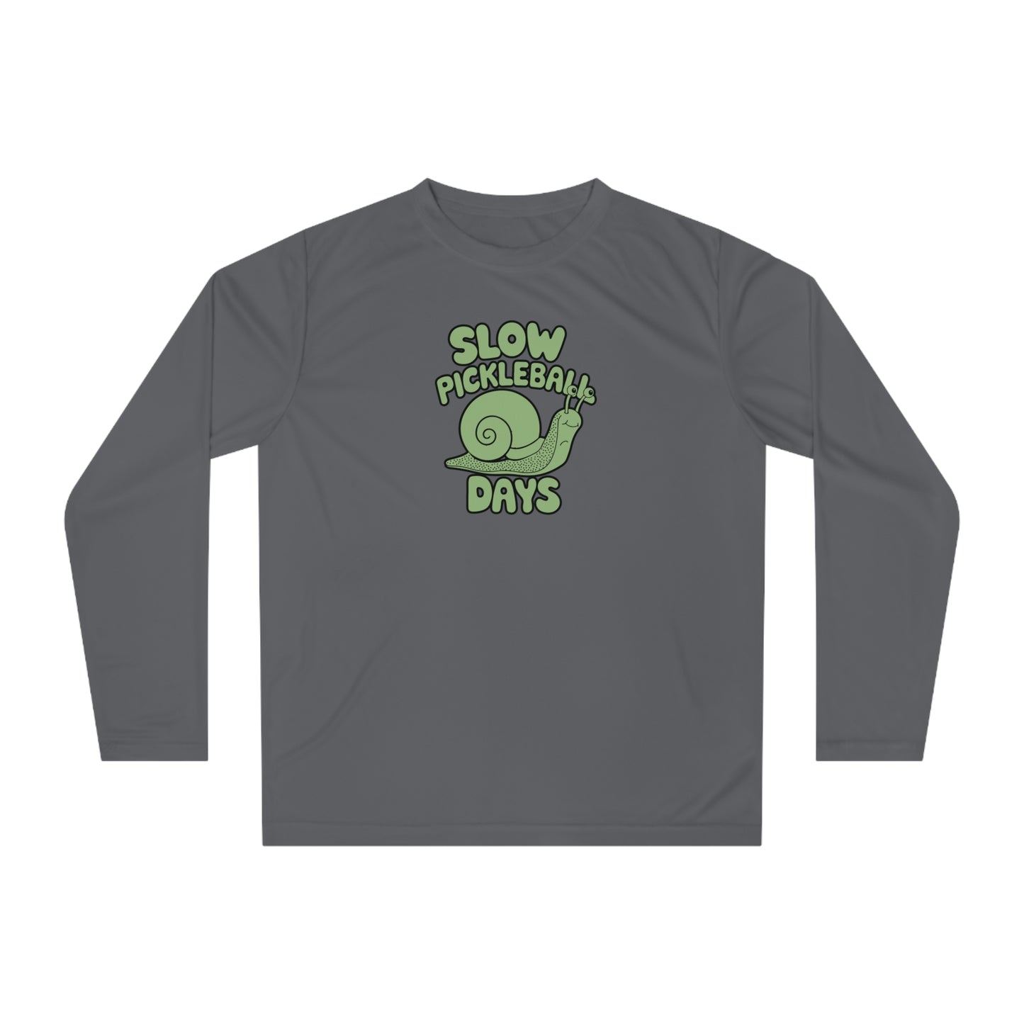 Women's Soft Pickleball Long Sleeves top - Slow Pickleball Days Gray