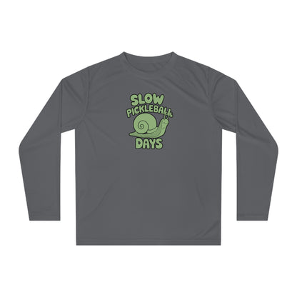 Women's Soft Pickleball Long Sleeves top - Slow Pickleball Days Gray