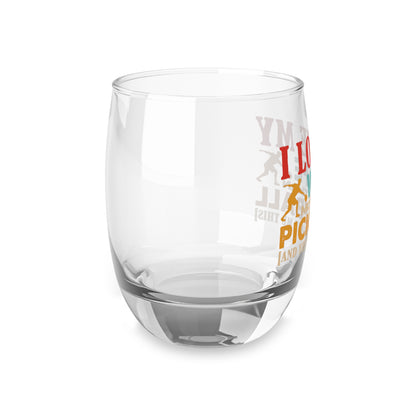 Pickleball Whiskey Glass - I Love My Wife More Than Pickleball