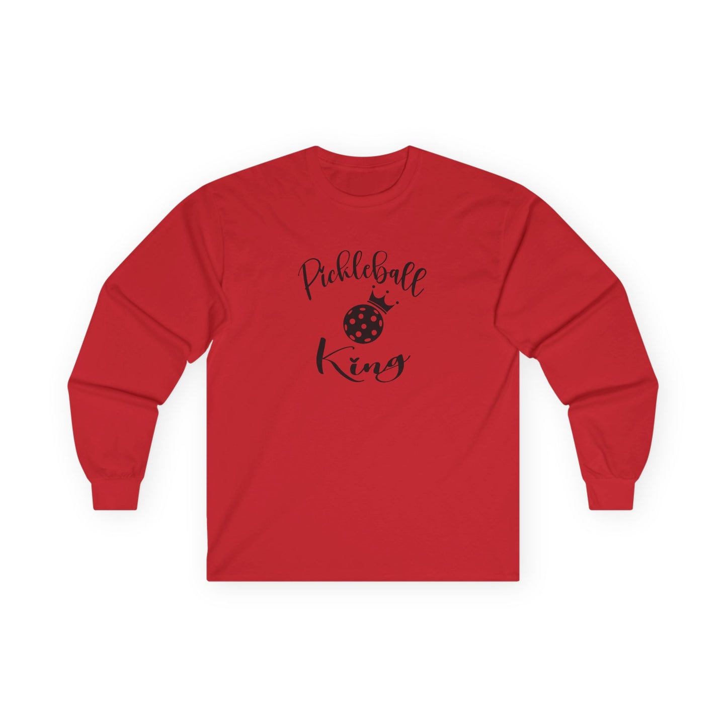 Men's Durable Pickleball Long Sleeves top - Pickleball King Red