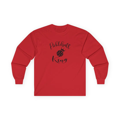 Men's Durable Pickleball Long Sleeves top - Pickleball King Red