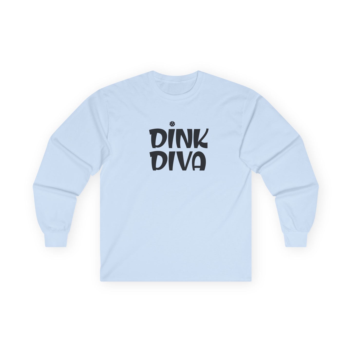 Women's Unique Pickleball Long Sleeves top - Dink Diva Blue