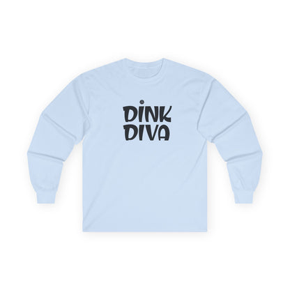Women's Unique Pickleball Long Sleeves top - Dink Diva Blue