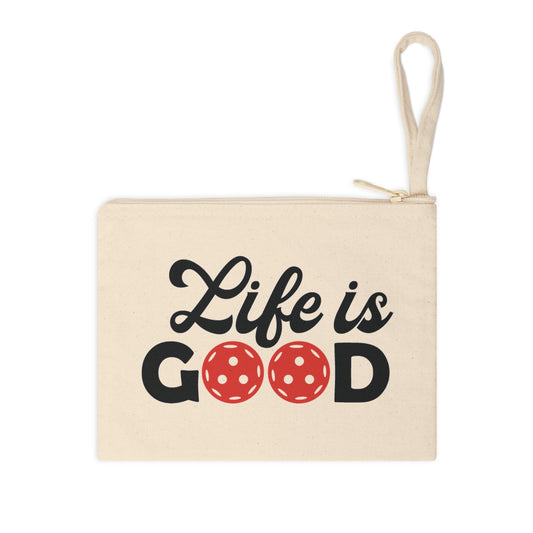 Pickleball Cheerful Pouch - Life Is Good