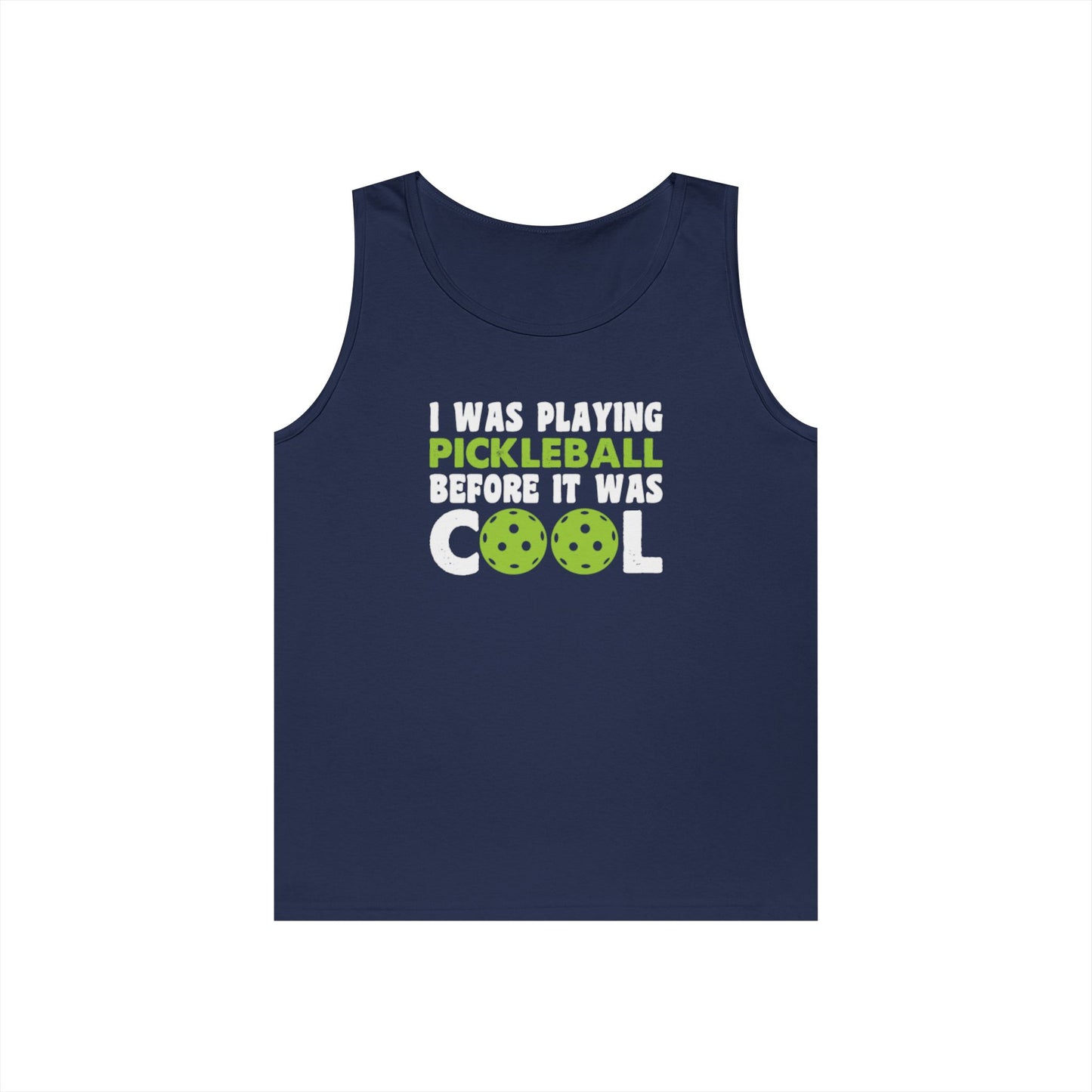 Men's Pickleball Tank Top - I Played Pickleball Before It Was Cool Navy