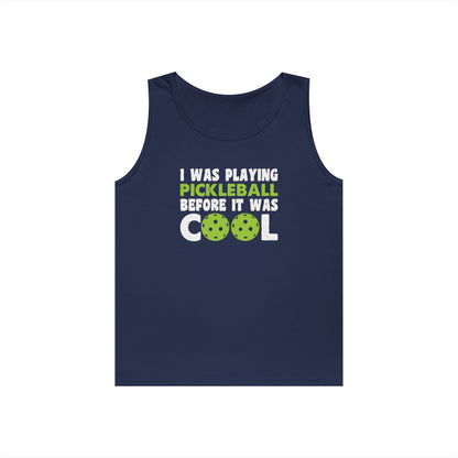 Men's Pickleball Tank Top - I Played Pickleball Before It Was Cool Navy