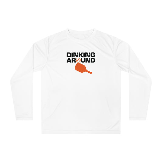 Women's Energetic Pickleball Long Sleeves top - Dinking Around White