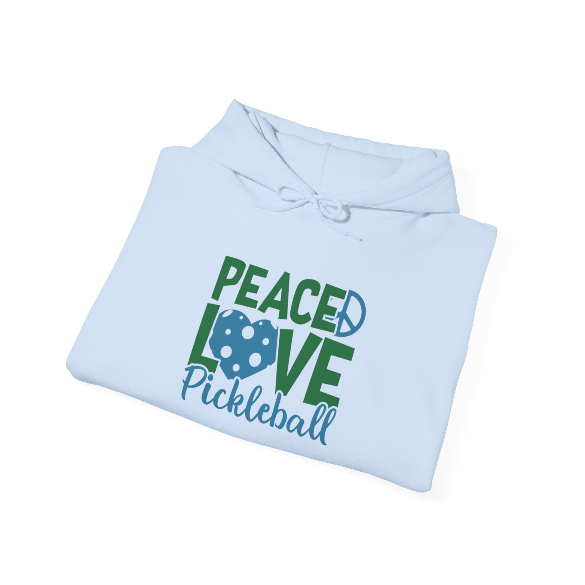 Women's Soft Pickleball Hoodie - Peace, Love, Pickleball