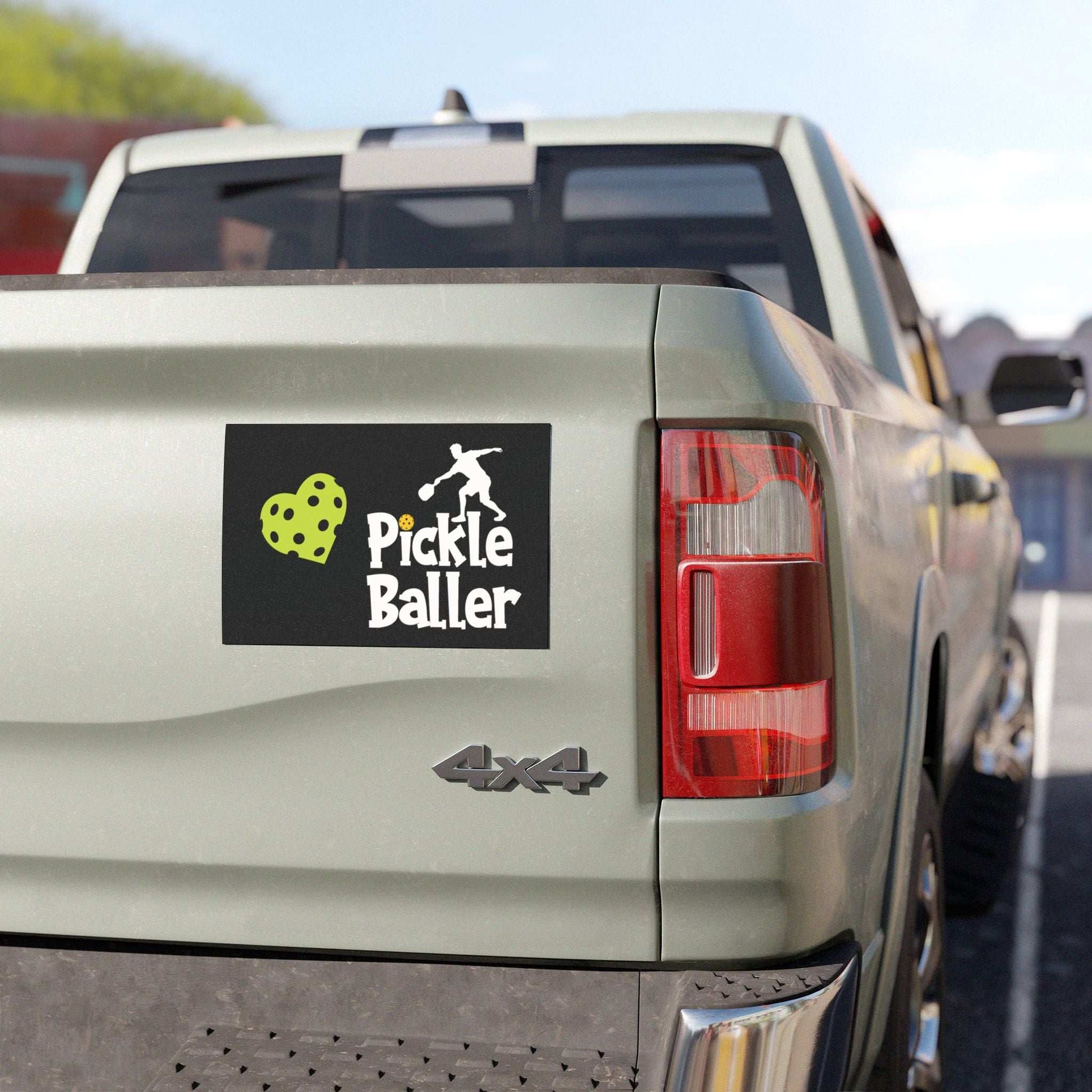 Pickleball Energetic Car Magnet - Pickleballer