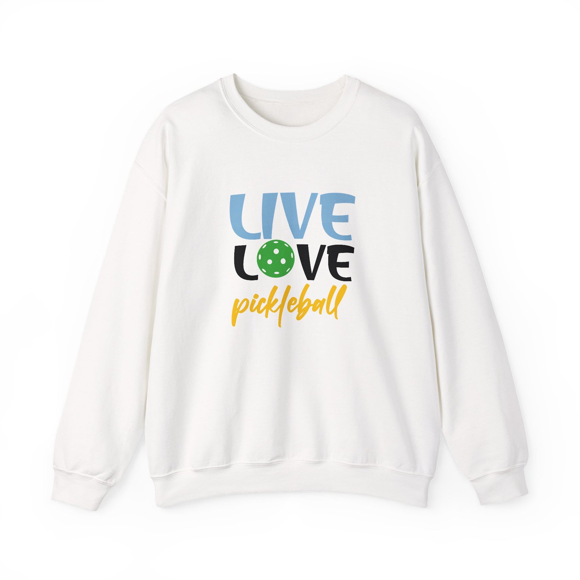 Women's Playful Pickleball Sweatshirt - Live Love Pickleball S